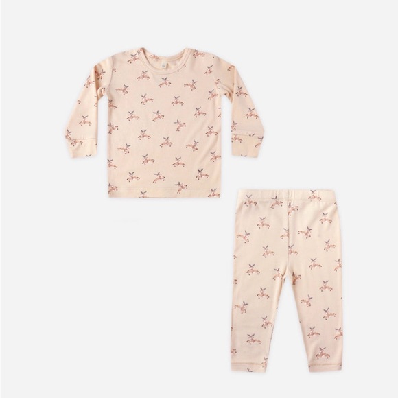Rylee + Cru Other - Rylee + Cru Cream Pajama Set with Star Print